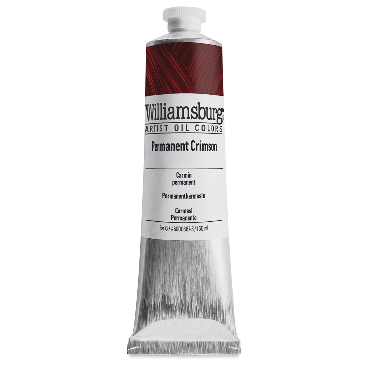 Williamsburg Handmade Oil Paint - Permanent Crimson, 150 ml tube